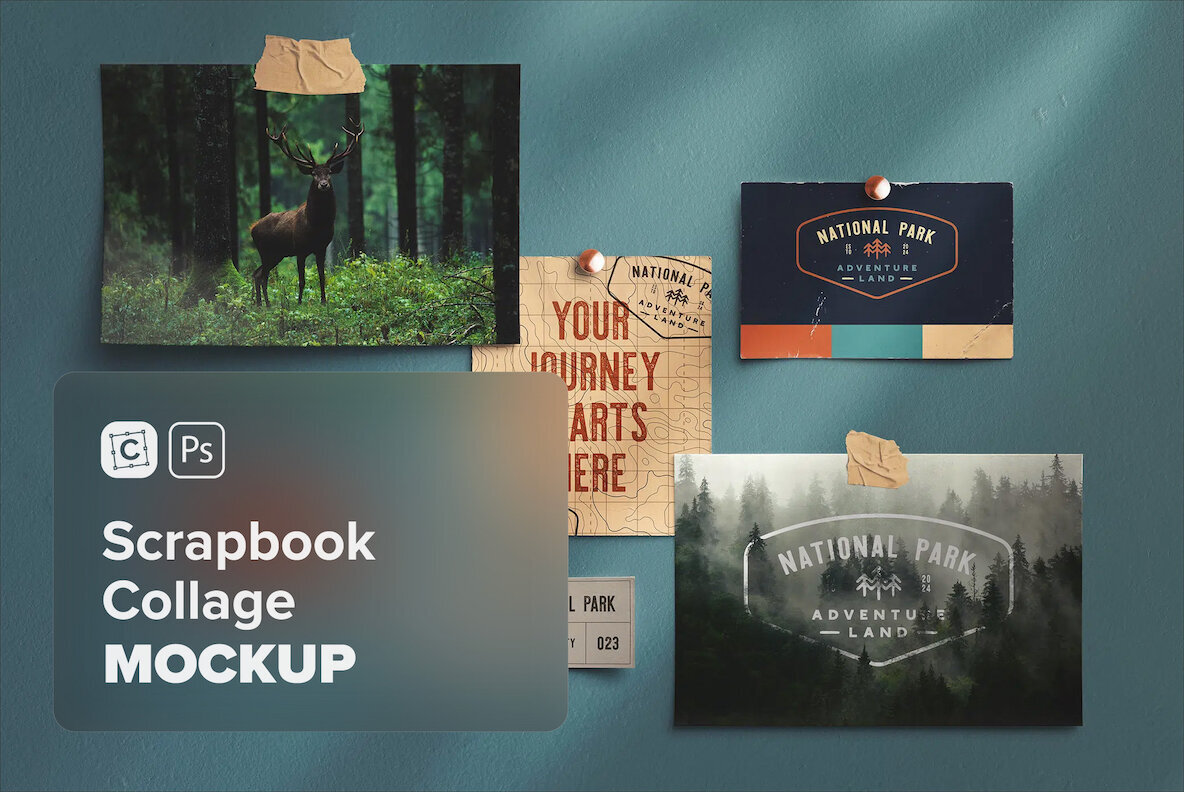 Scrapbook Collage Mockup 1