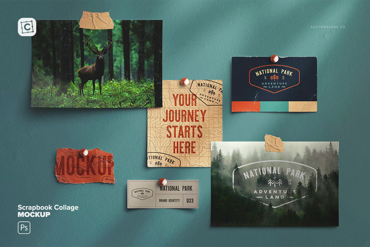 Scrapbook Collage Mockup 2
