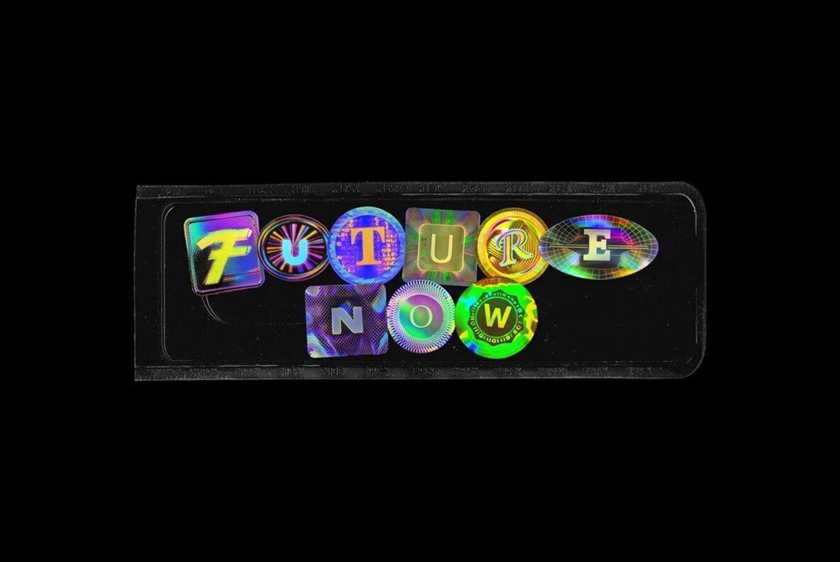 Holographic Sticker PNG 2