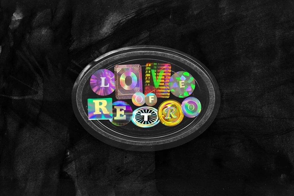 Holographic Sticker PNG 5