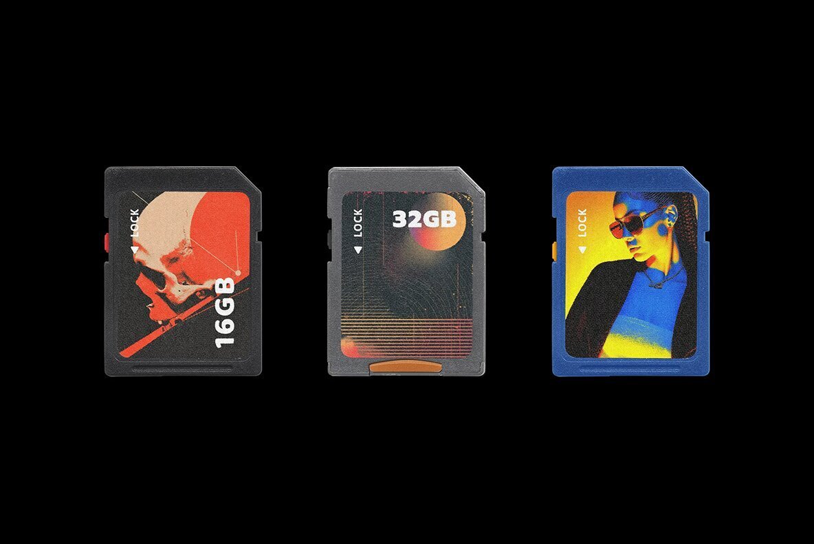 SD Card Mockup Pack 2