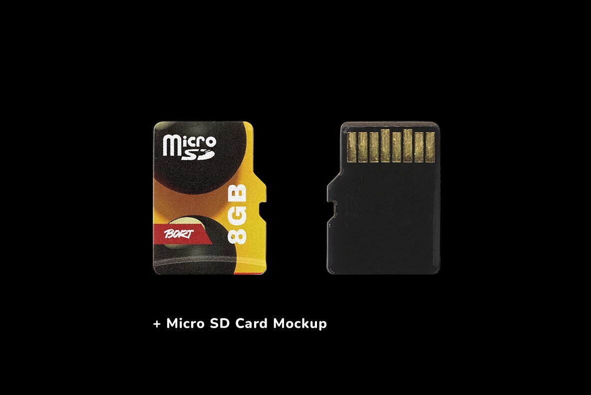 SD Card Mockup Pack 7