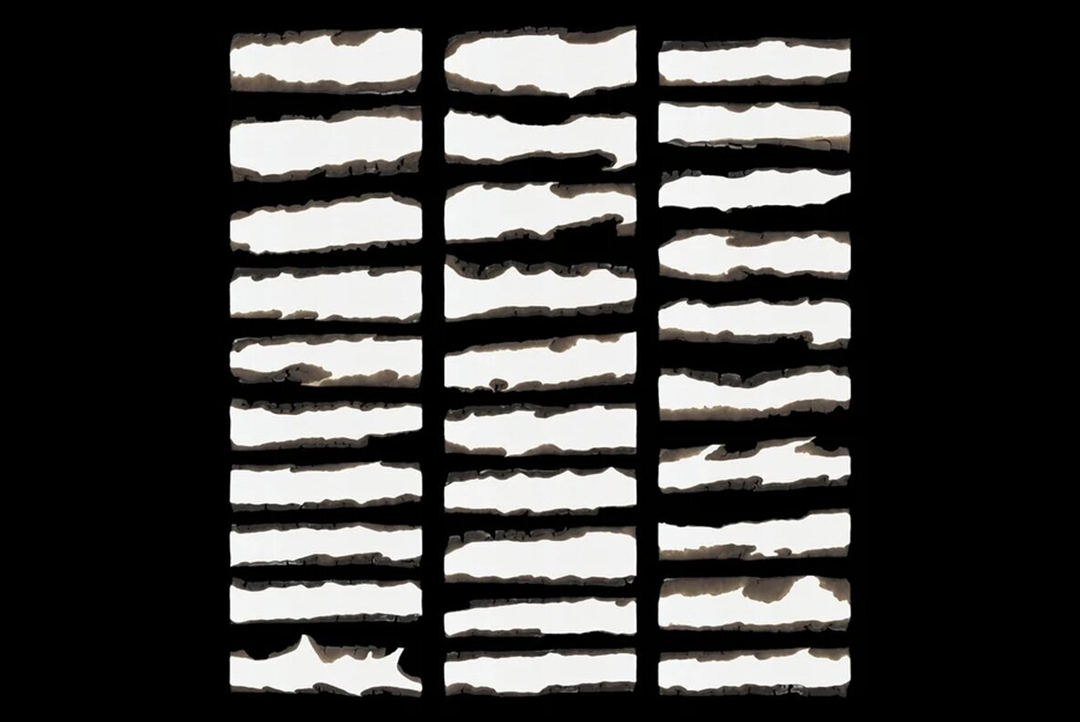 Burned Paper Lines and Circles Mockup Pack 7