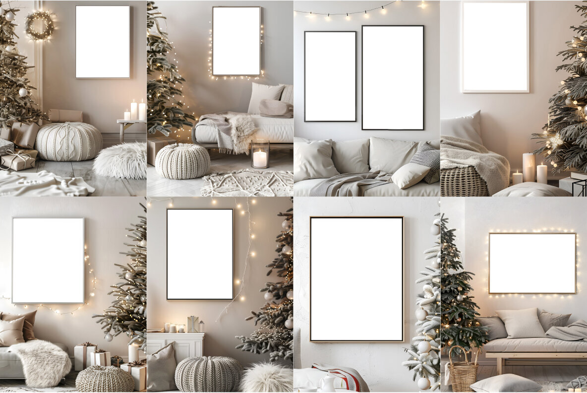 Christmas Frame PSD Mockups 3