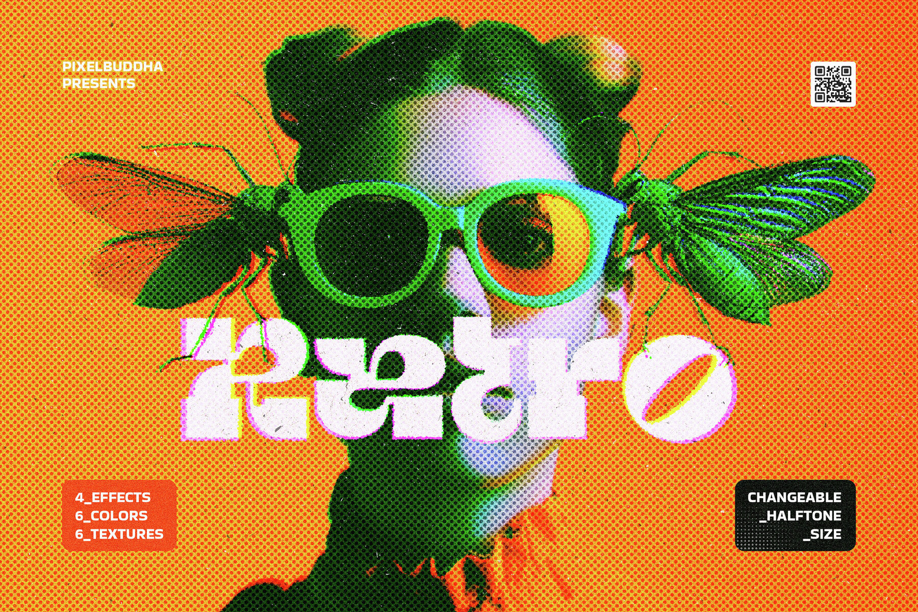 Halftone Vintage Photo Effect 1