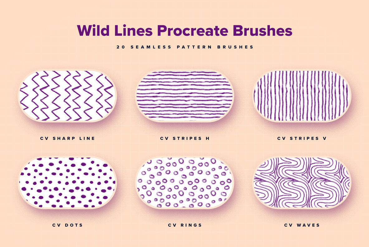 Wild Lines Procreate Brushes 2