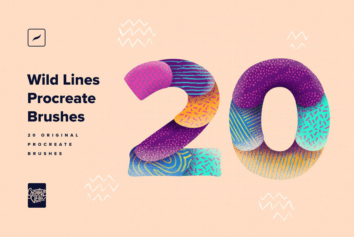 Wild Lines Procreate Brushes 3