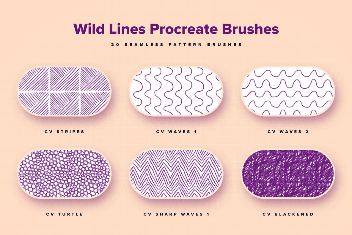 Wild Lines Procreate Brushes 4