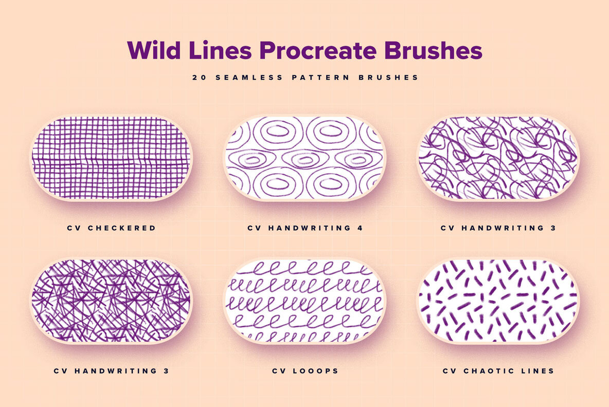 Wild Lines Procreate Brushes 6