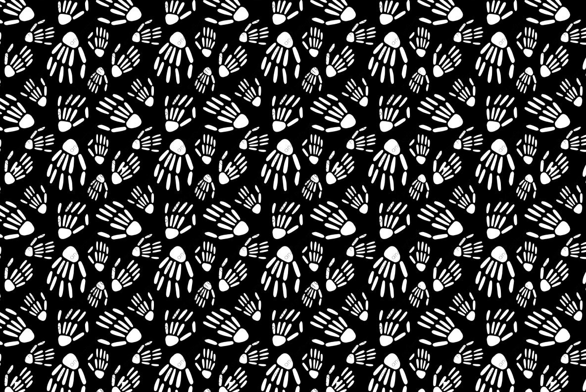 Skeletons seamless patterns pack 3