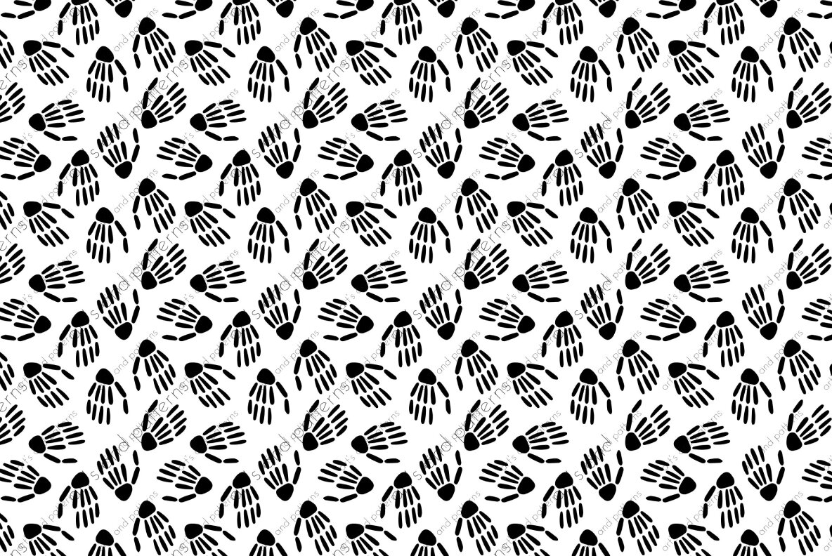 Skeletons seamless patterns pack 7