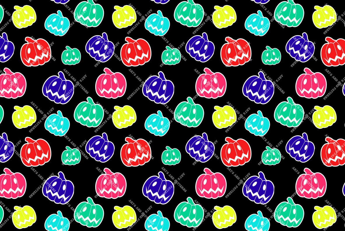 Creepy halloween patterns bundle 8