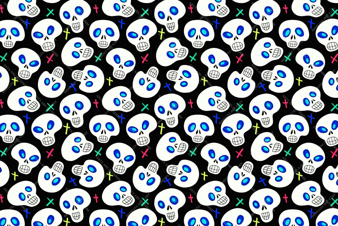 Creepy halloween patterns bundle 17