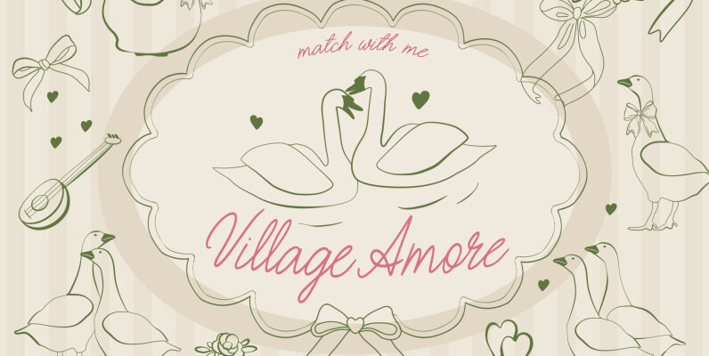 Village Amore vintage rural set