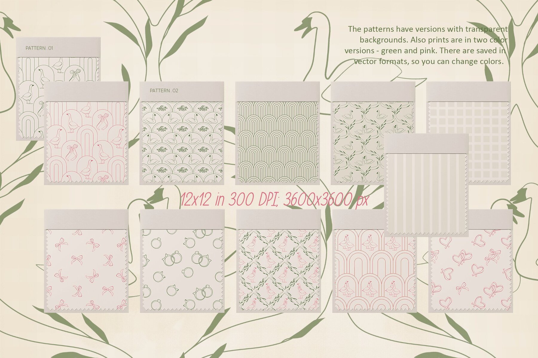 Village Amore vintage rural set 6