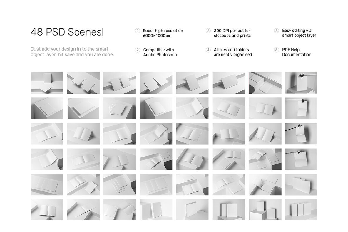 Magazine Mockups   Studio Scenes 3