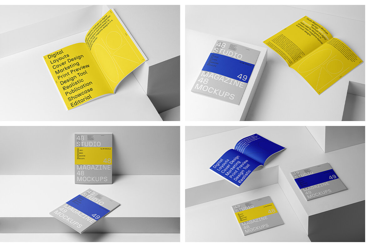 Magazine Mockups   Studio Scenes 7