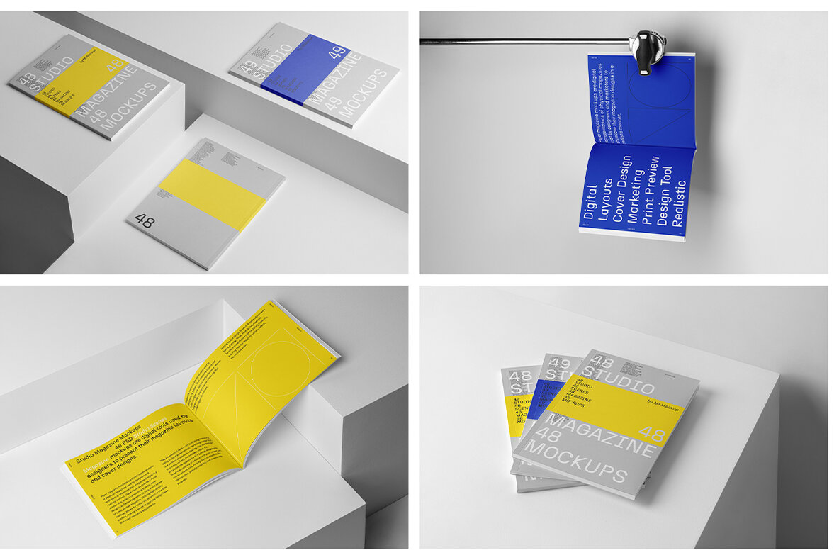 Magazine Mockups   Studio Scenes 9