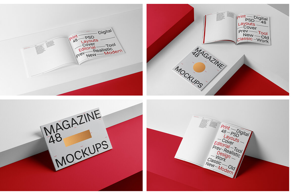 Magazine Mockups   Studio Scenes 11
