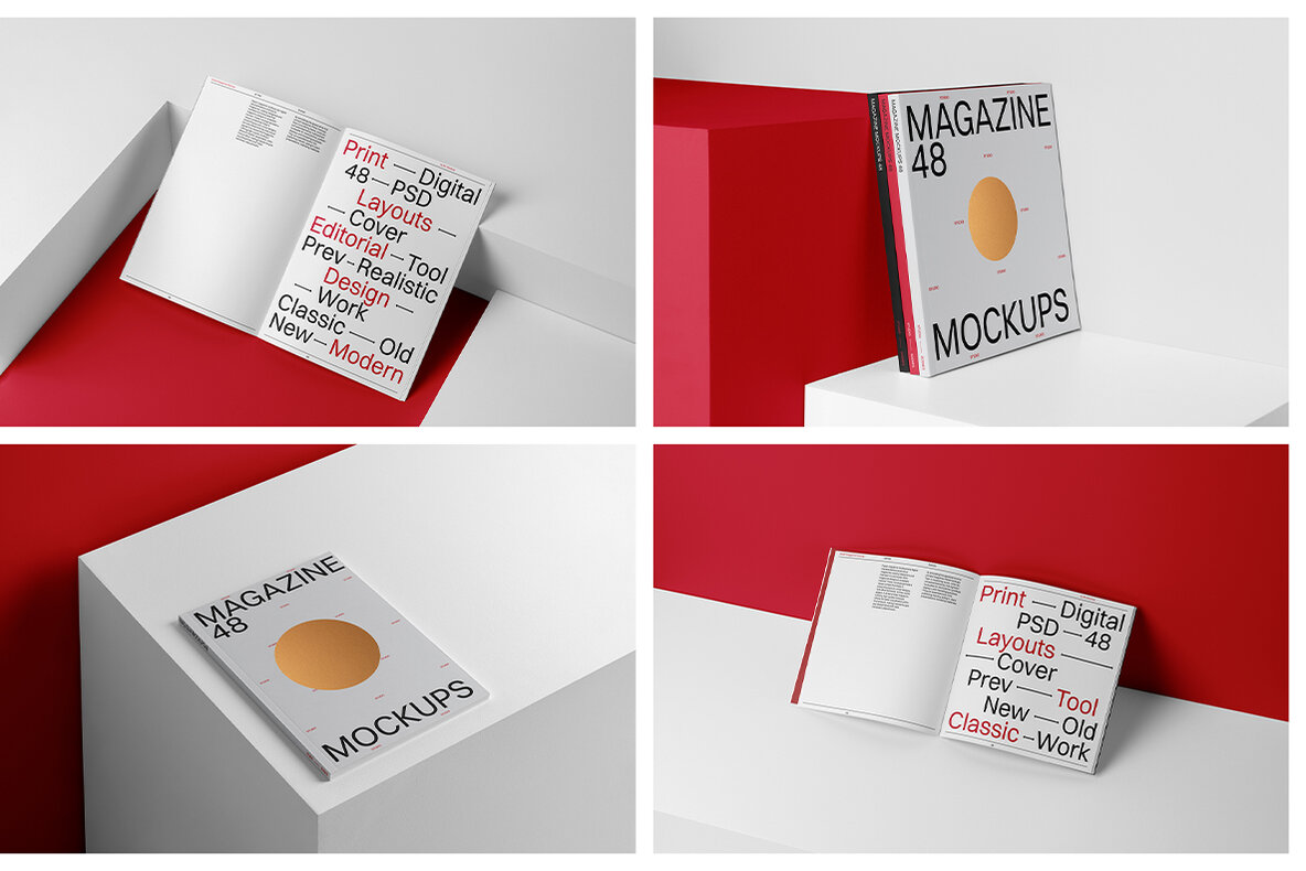 Magazine Mockups   Studio Scenes 13