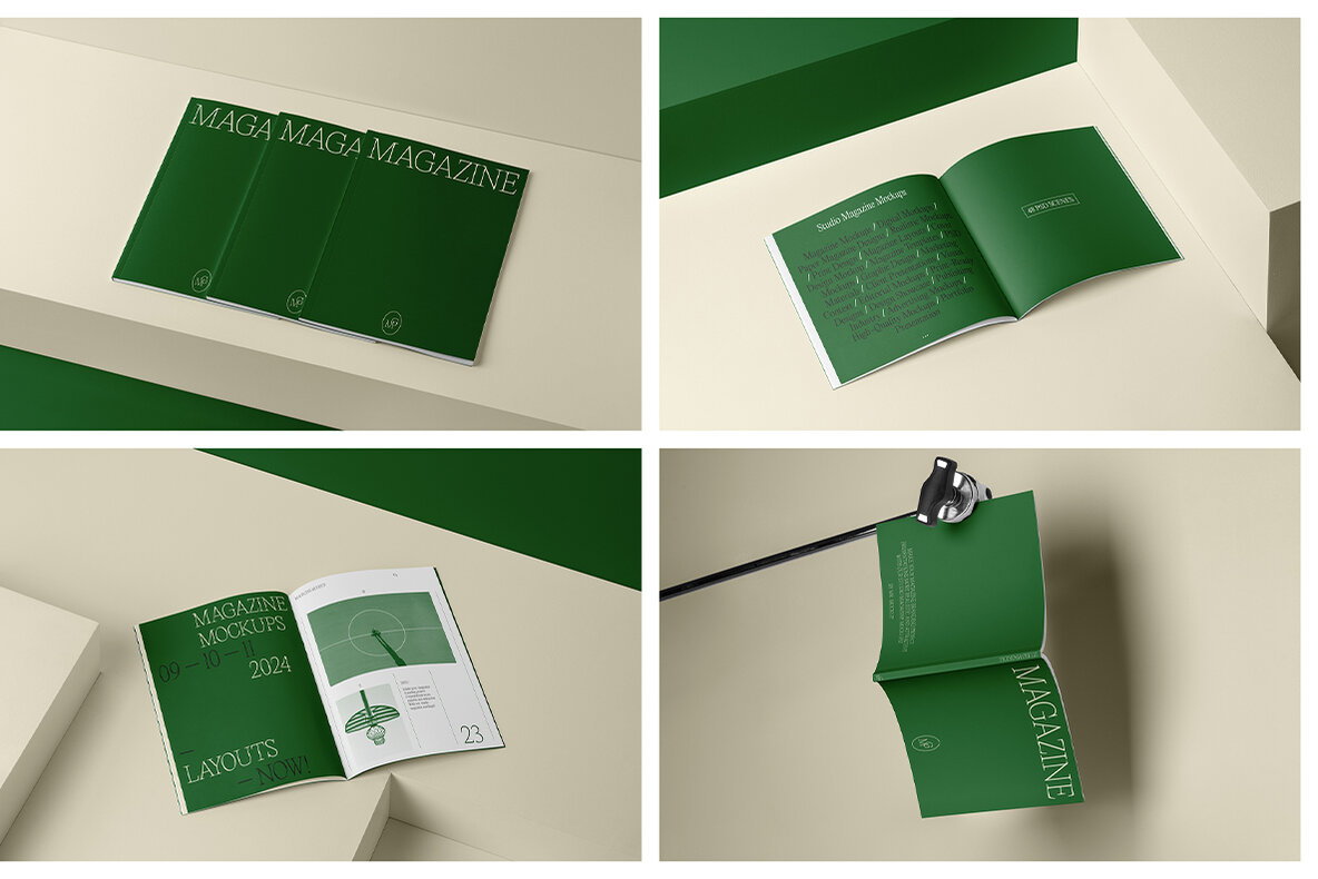 Magazine Mockups   Studio Scenes 15