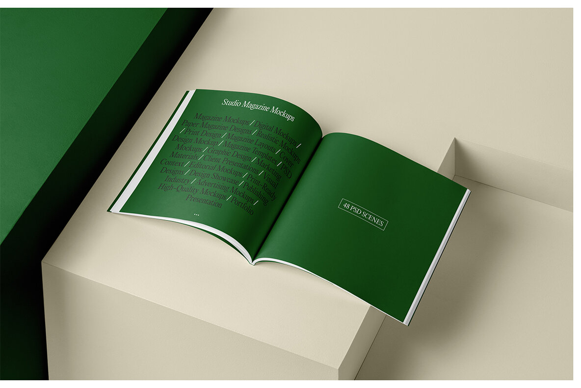 Magazine Mockups   Studio Scenes 16