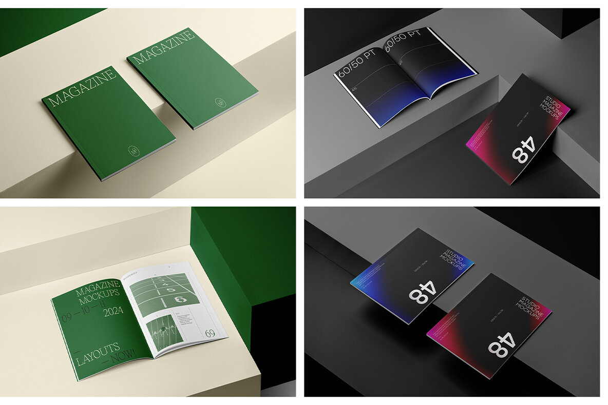 Magazine Mockups   Studio Scenes 17