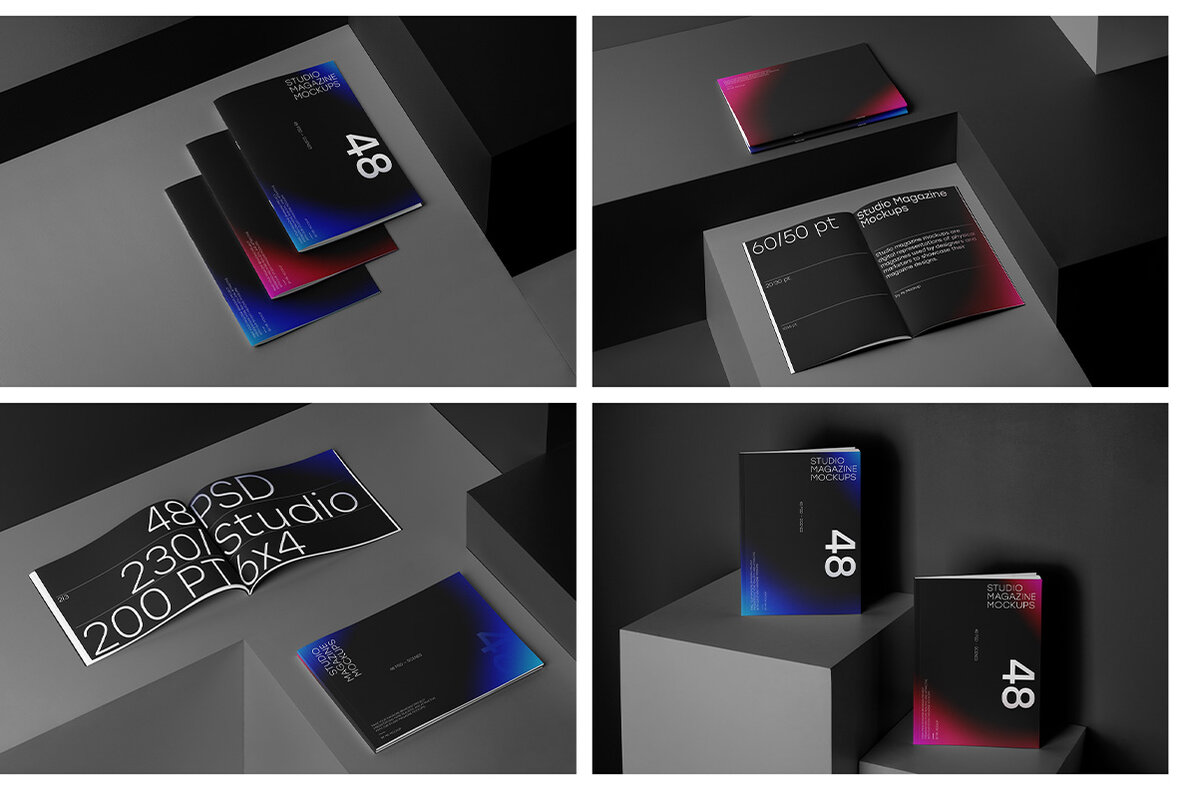 Magazine Mockups   Studio Scenes 19