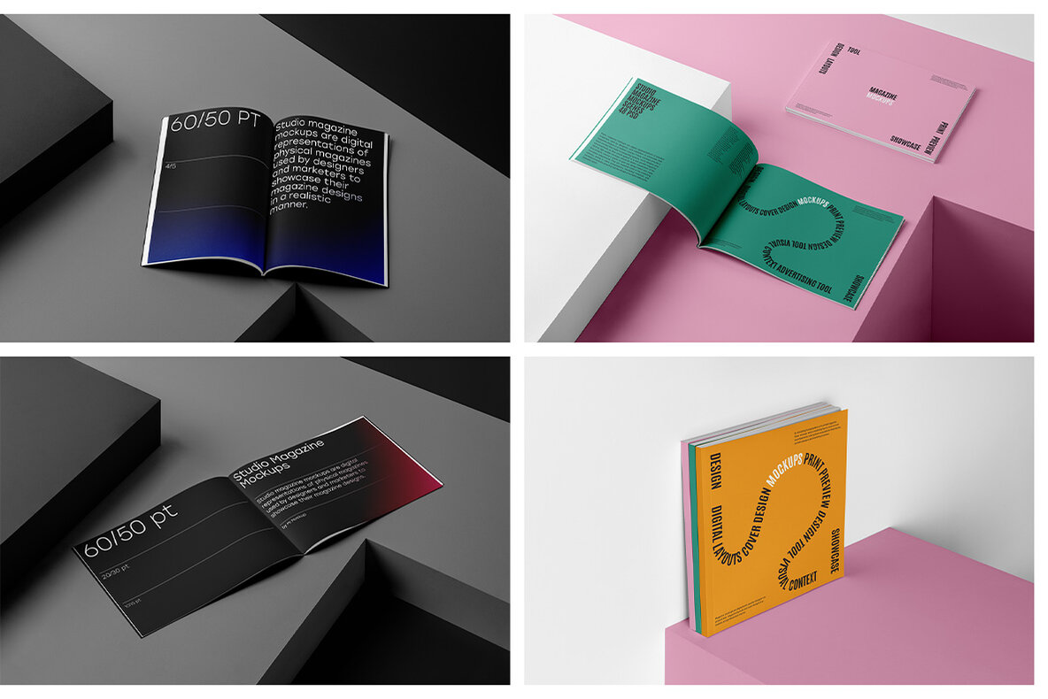 Magazine Mockups   Studio Scenes 21