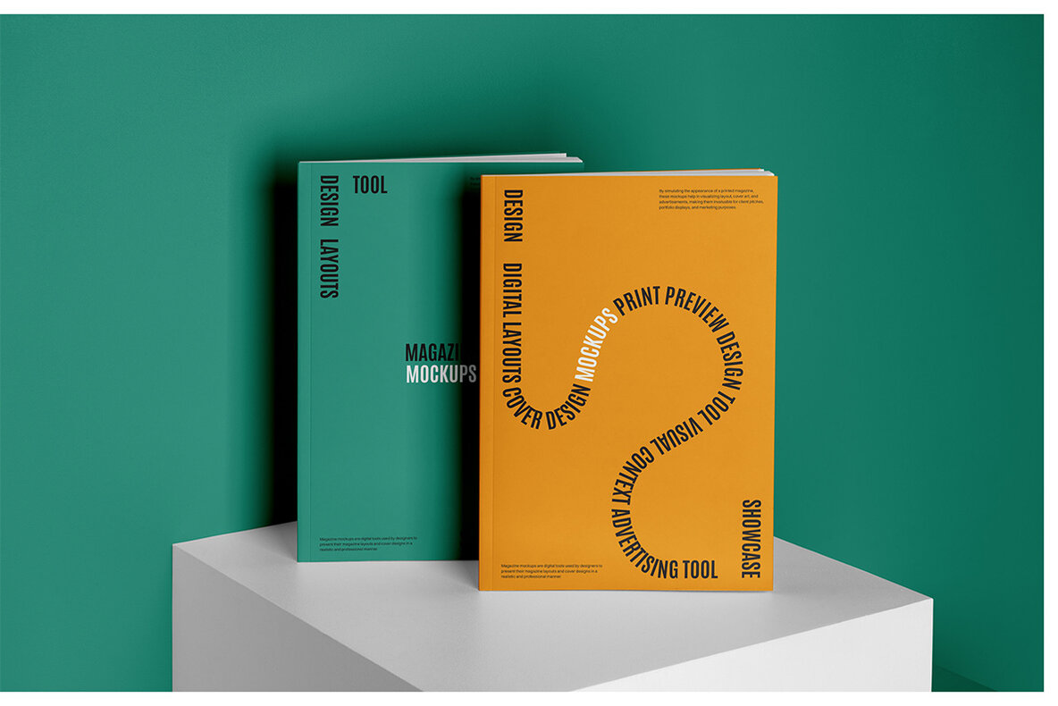 Magazine Mockups   Studio Scenes 22