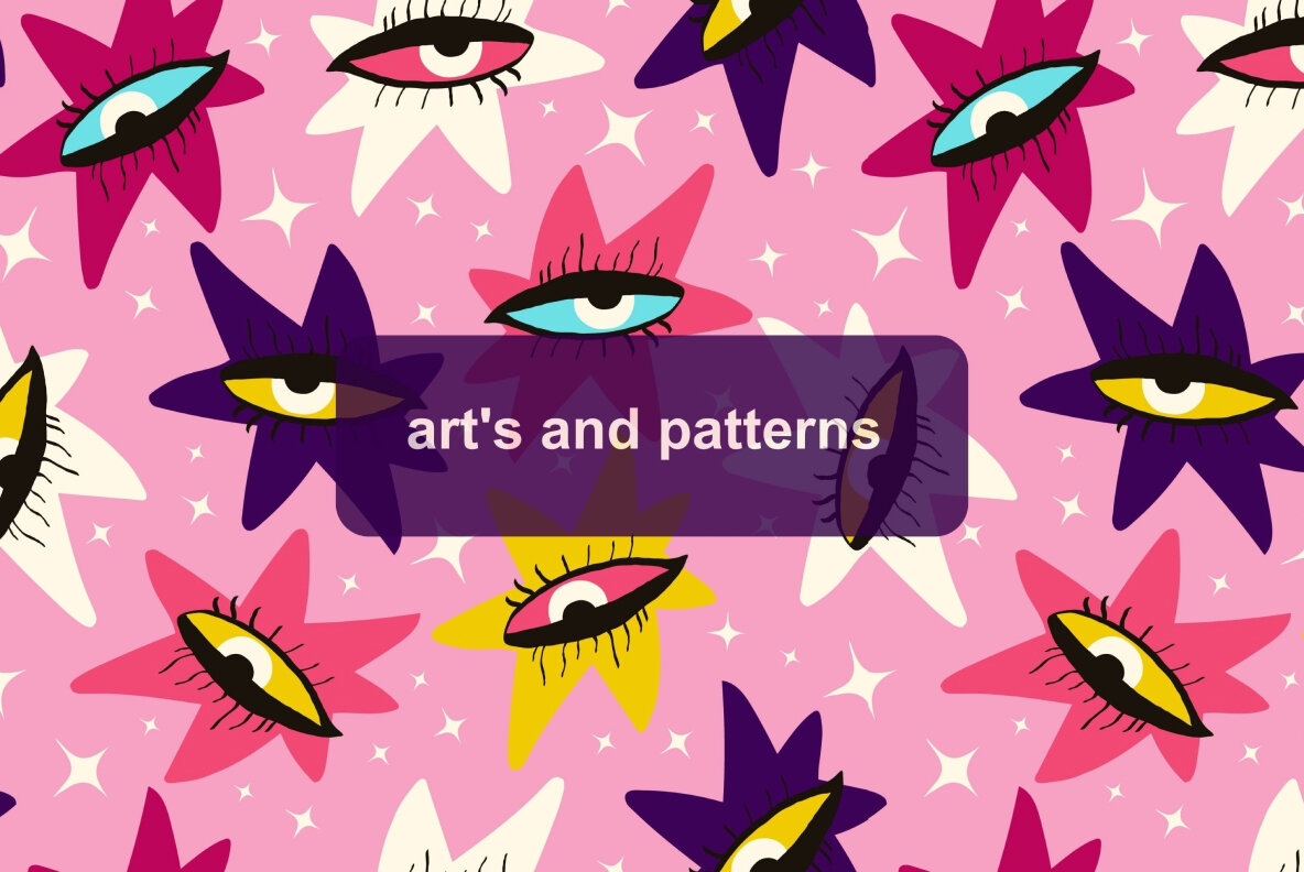 Pink Halloween seamless patterns 7