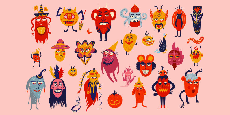 Halloween characters SVG Bundle