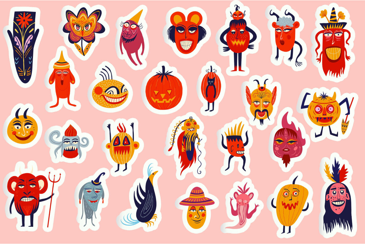 Halloween characters SVG Bundle 1