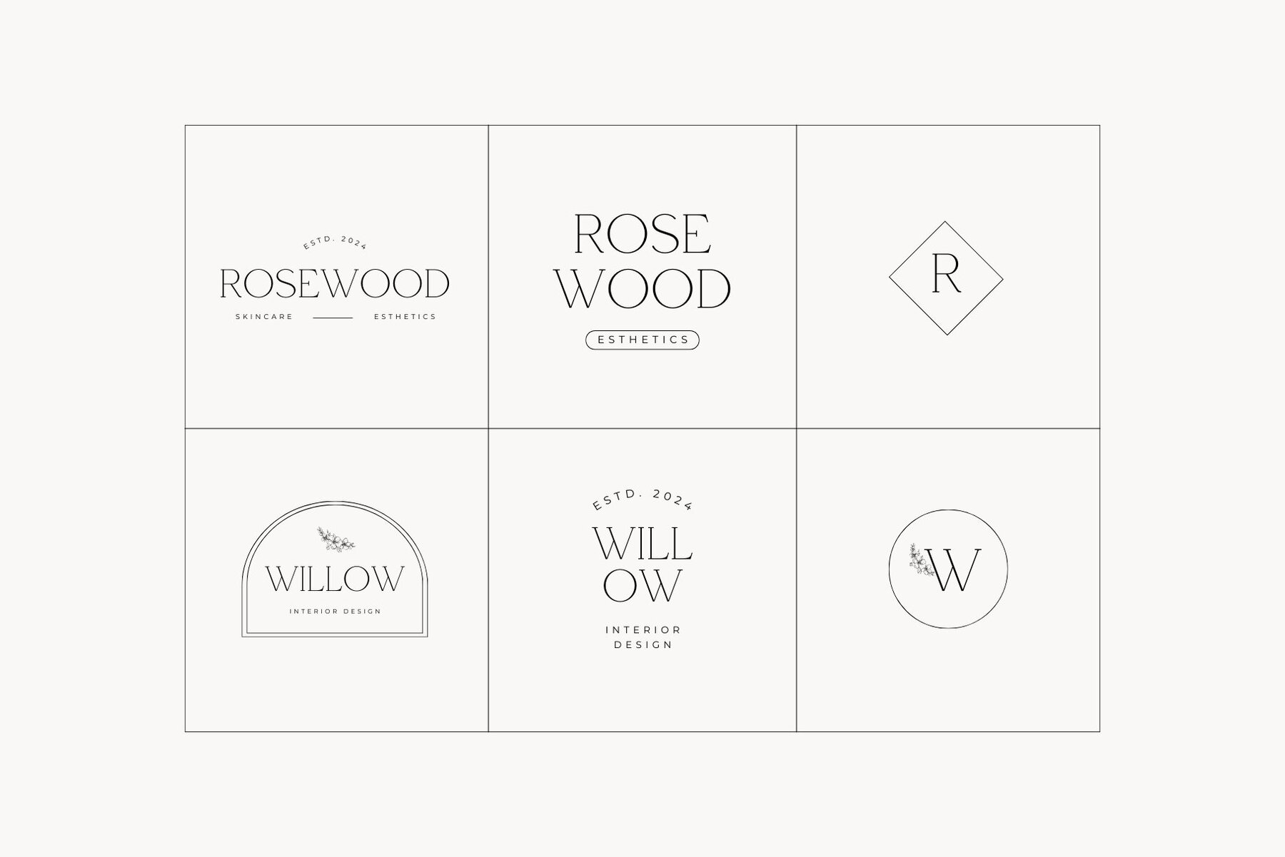 Minimal Logo Kit Canva Templates Vol 1 4