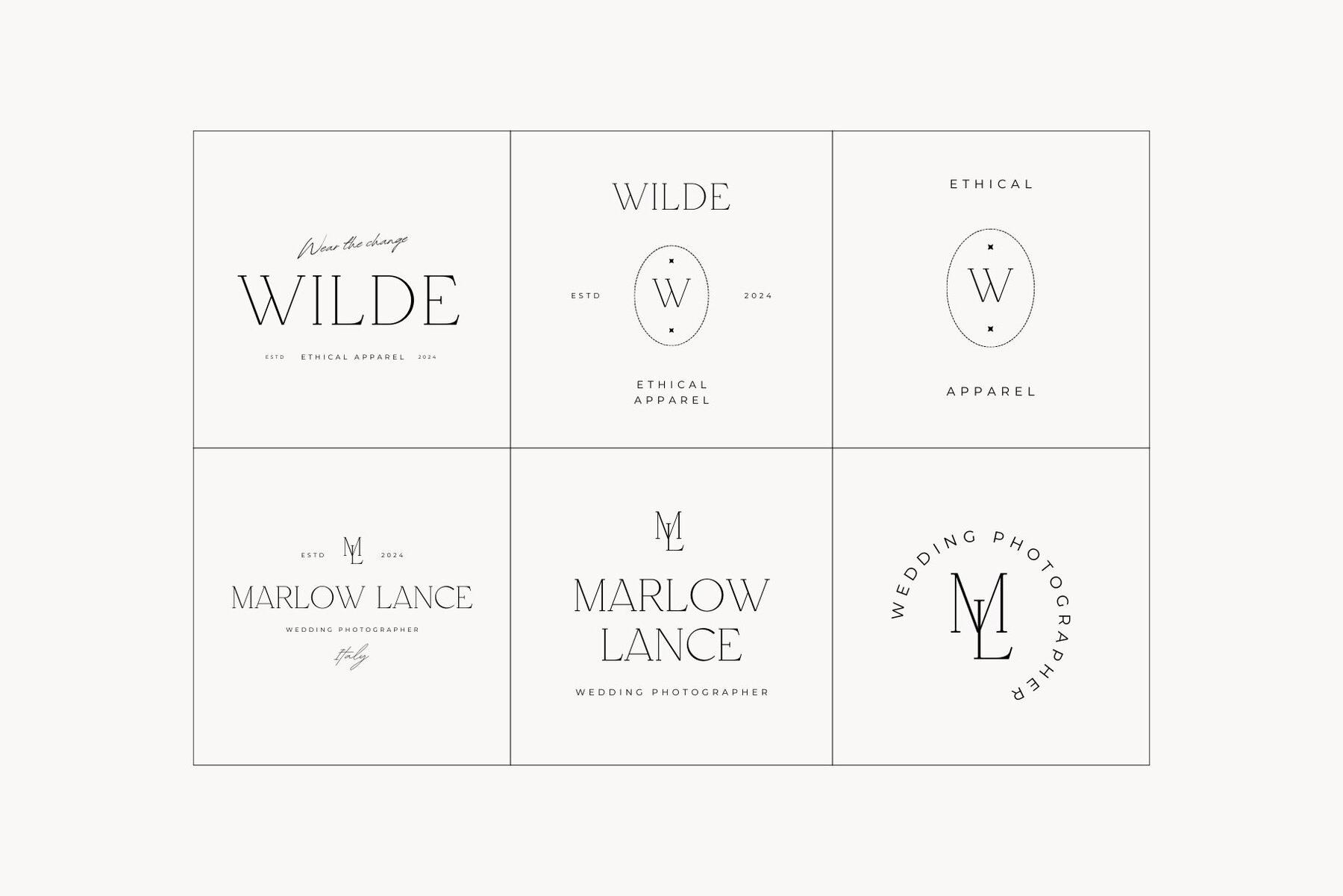 Minimal Logo Kit Canva Templates Vol 5 6