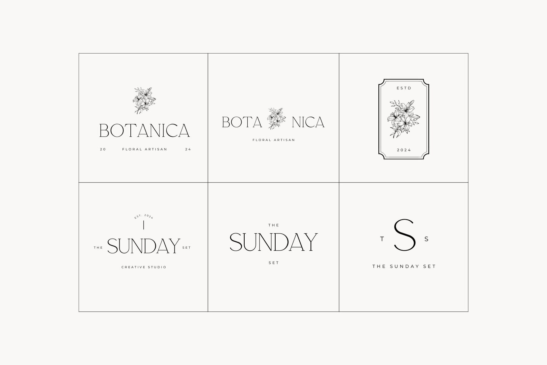 Minimal Logo Kit Canva Templates Vol 8 4