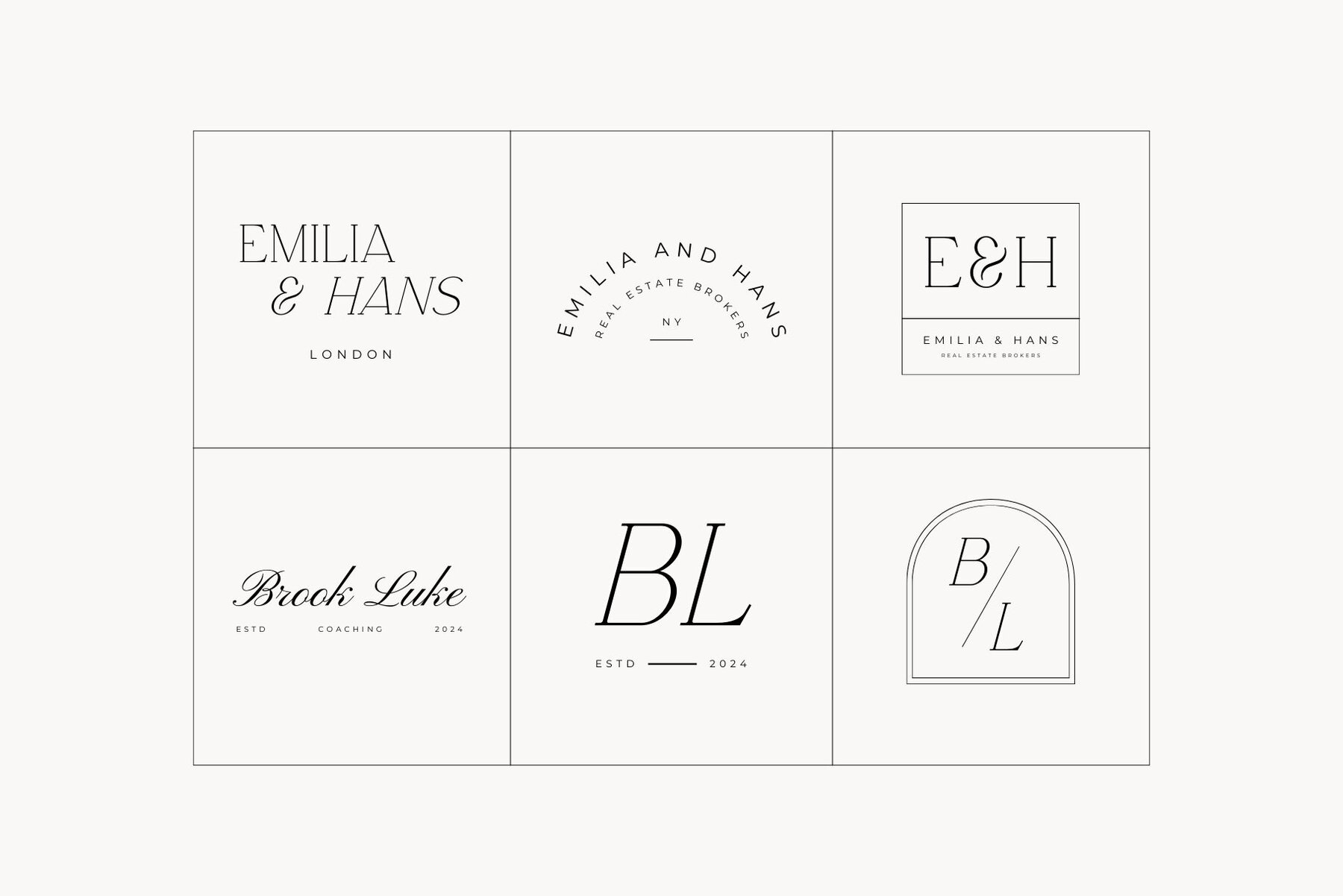 Minimal Logo Kit Canva Templates Vol 8 9