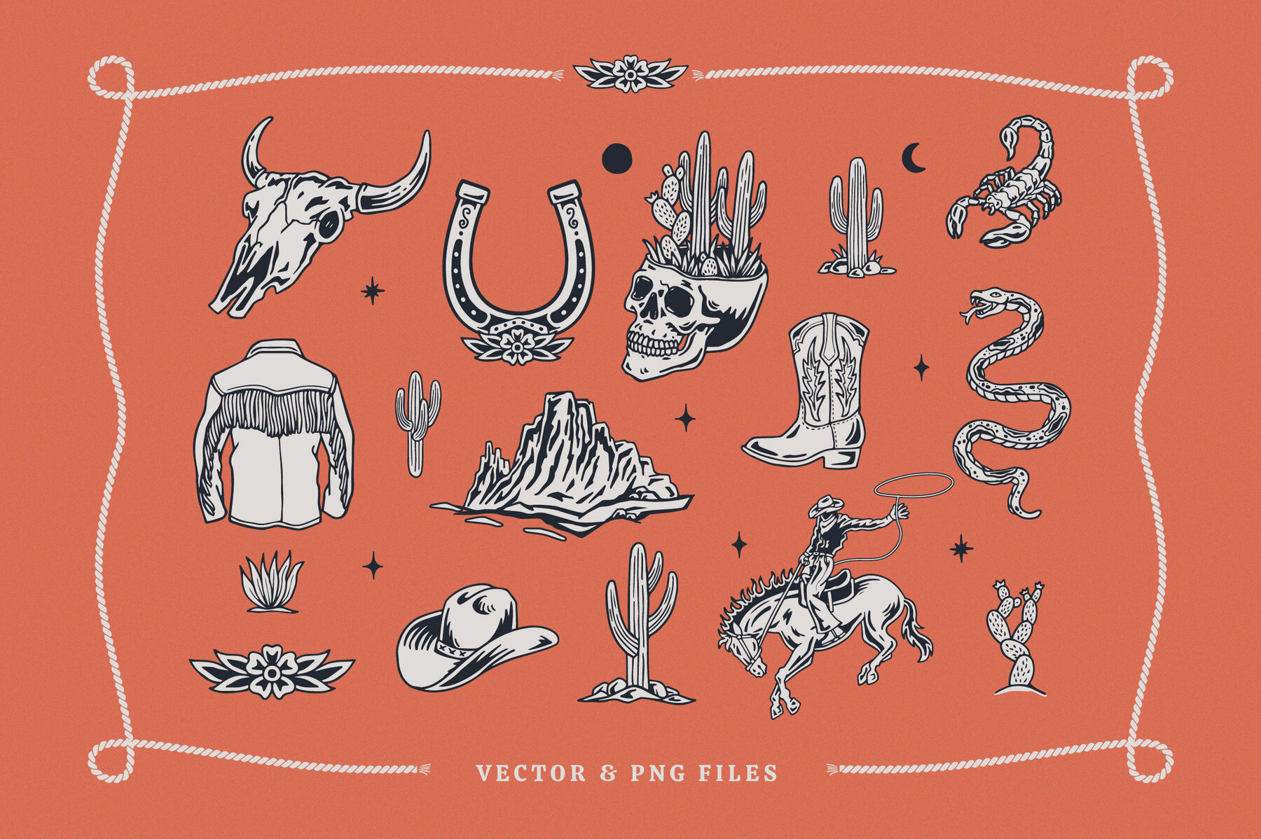 Western Vector Illustrations 4