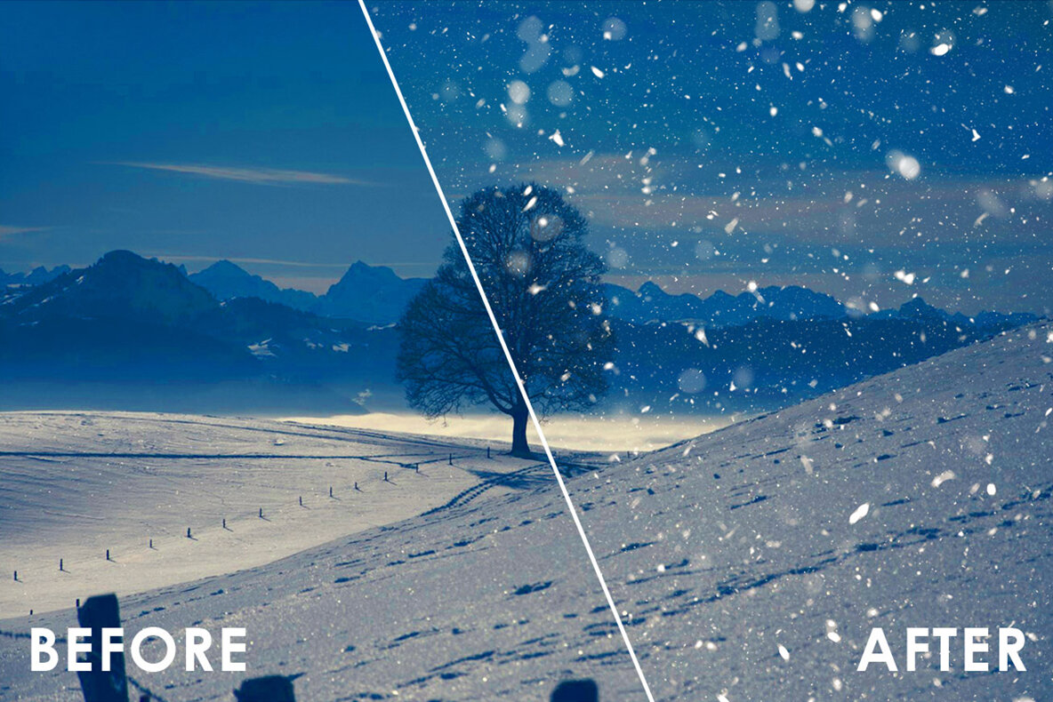 Snow Effect Overlays 8