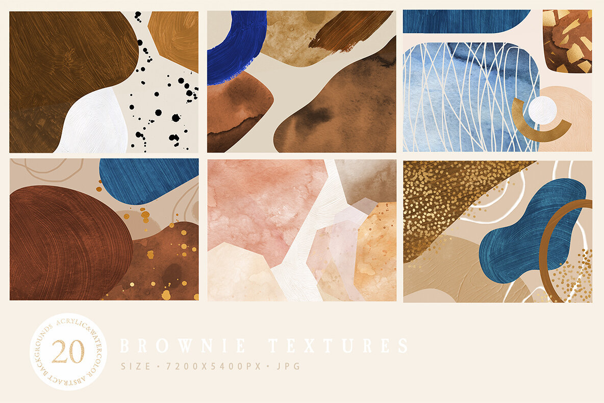 20 Abstract Collage Invitation Textures 2