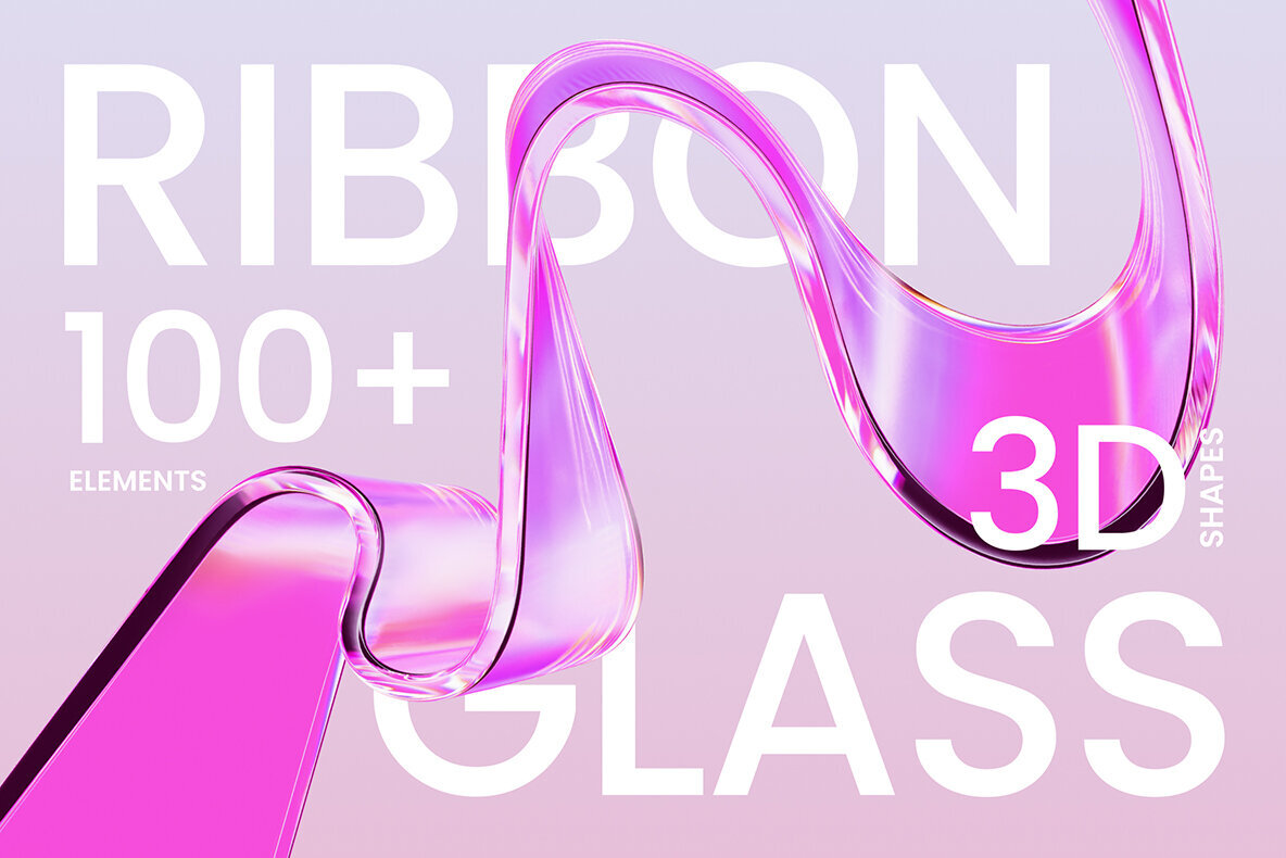3D Ribbon Glass 108 illustrations 1