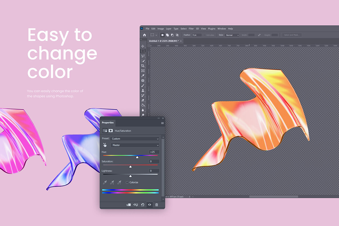 3D Ribbon Glass 108 illustrations 9
