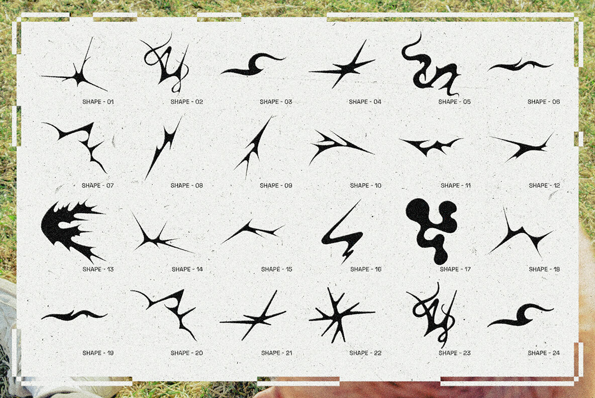 Tribal Future Y2K Graphic Pack 2