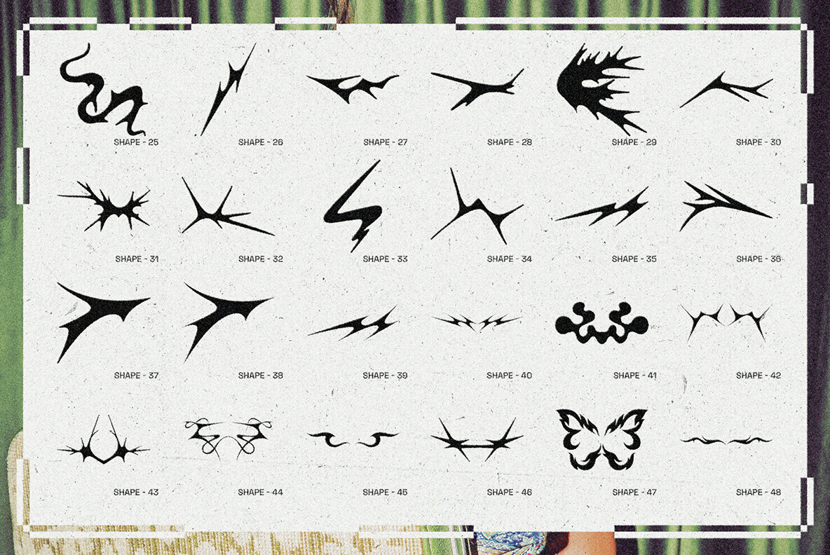 Tribal Future Y2K Graphic Pack 3