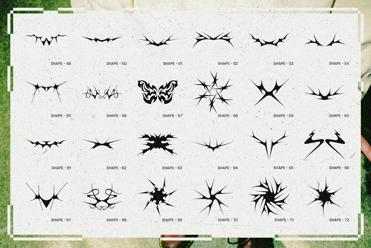 Tribal Future Y2K Graphic Pack 4