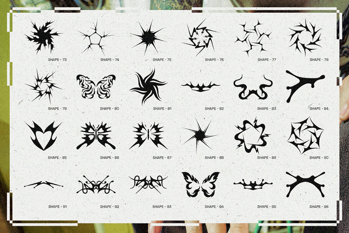 Tribal Future Y2K Graphic Pack 5