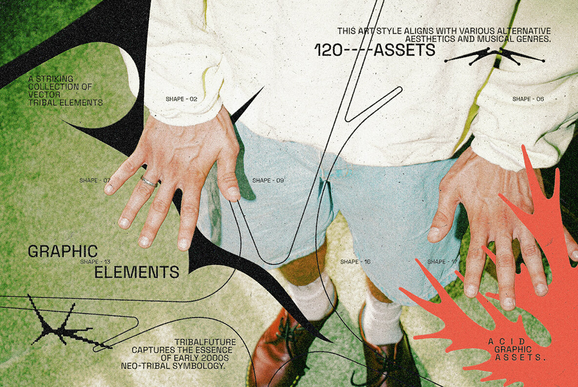 Tribal Future Y2K Graphic Pack 7