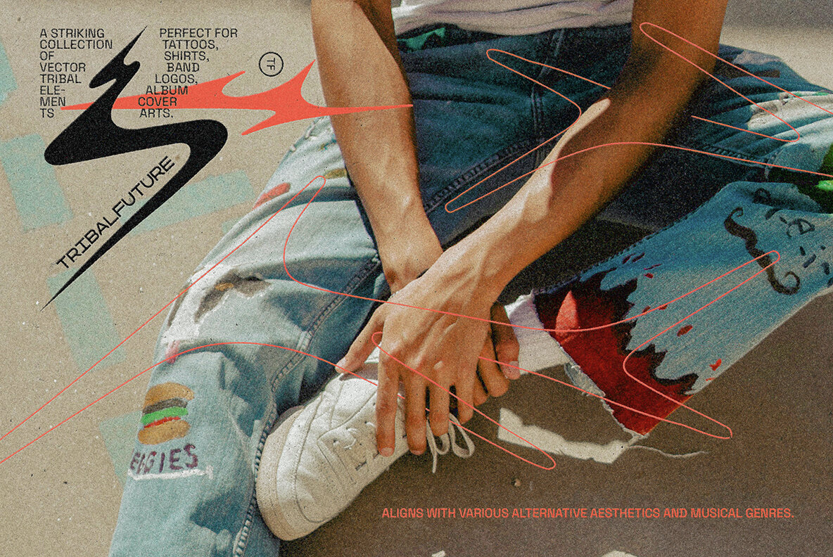 Tribal Future Y2K Graphic Pack 8