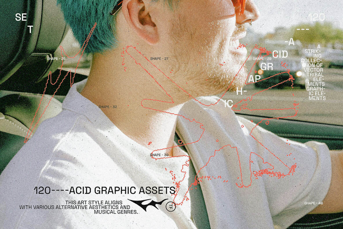 Tribal Future Y2K Graphic Pack 9