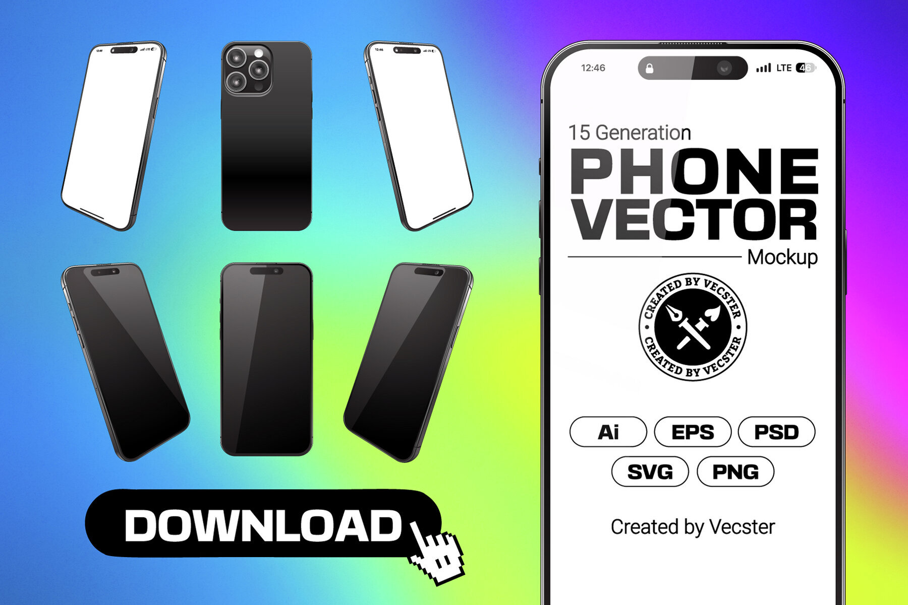 Phone Vector Mockup 1